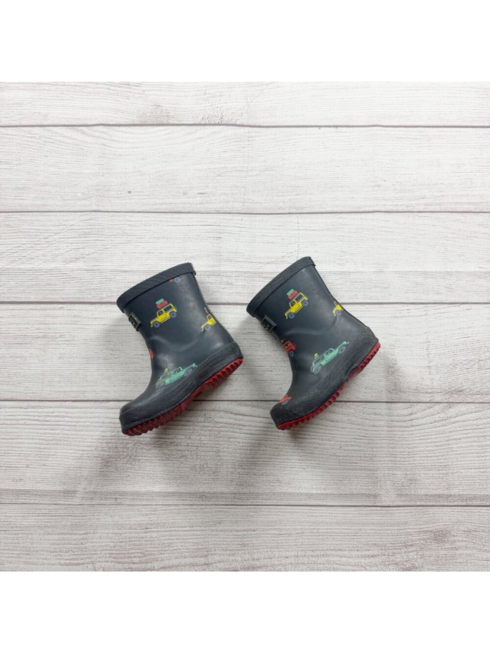 Joules Baby Wellibob Boys Rain Boots Navy Car Print Toddler 5 - Picture 2 of 5